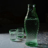 Fish & Fish Green Glass Carafe (4649571483708)