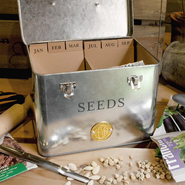 Galvanized Seed Organiser Tin (7106509832252)
