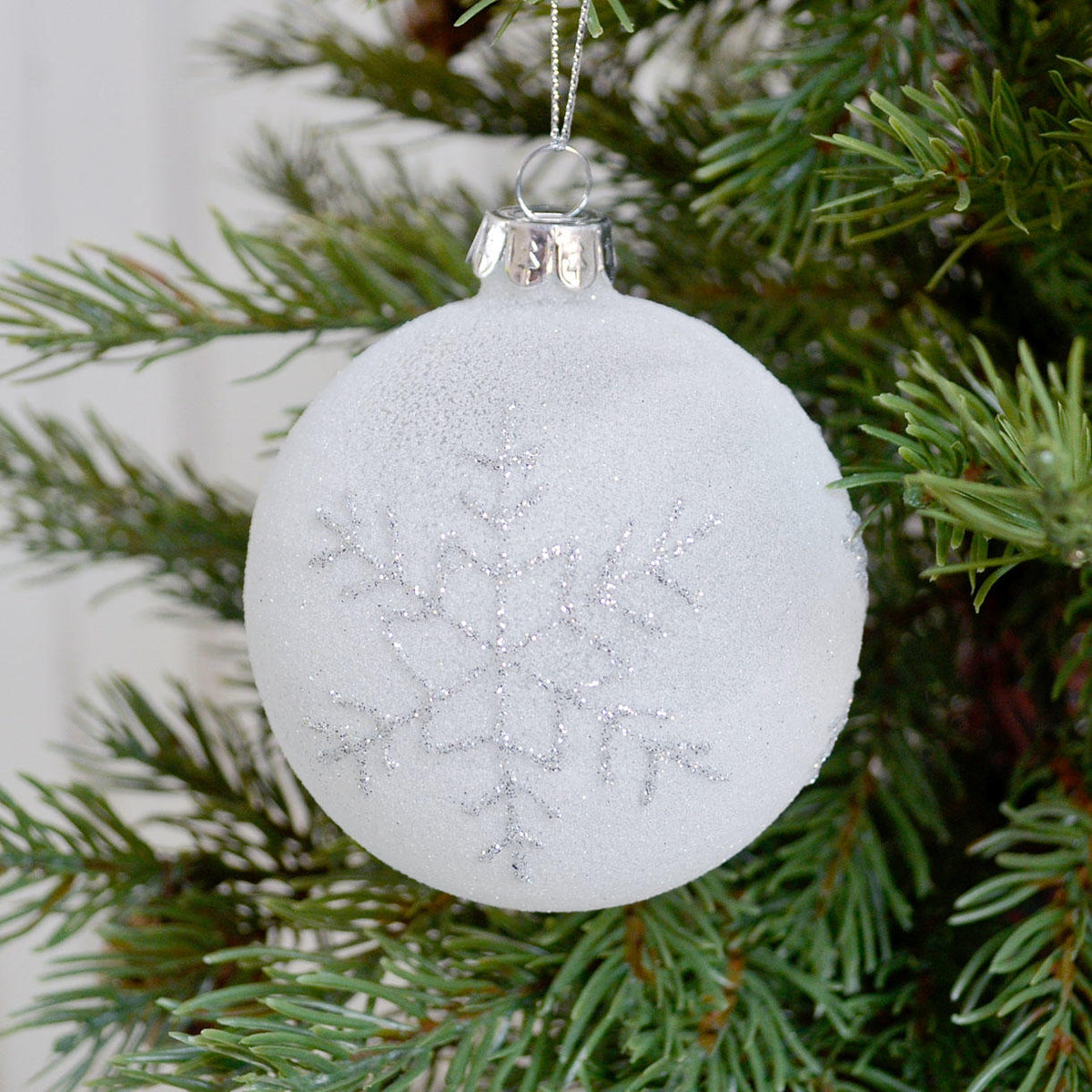 Buy Glitter Snowflake Glass Ball — The Worm that Turned - revitalising ...