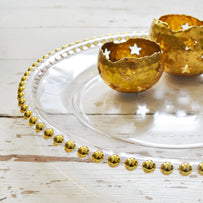 Gold Beaded Charger Plate (4651956109372)