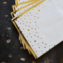 Gold Starry Paper Napkins (4651163287612)