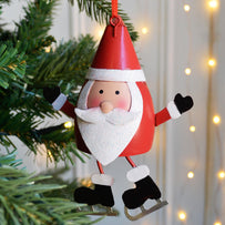Jolly Hanging Metal Santa (4651147690044)