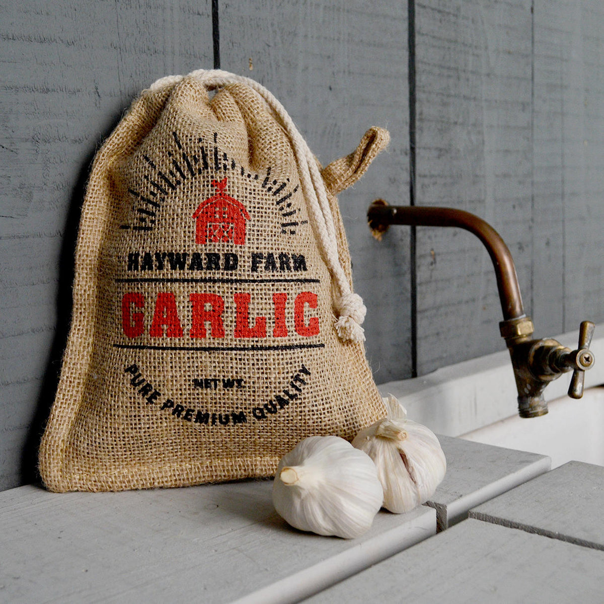 Buy Jute Garlic Storage Bag — The Worm that Turned - revitalising your outdoor space