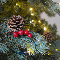 Cones and Berries 7.5' LED Fir Tree (4651939790908)