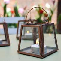 Mini Copper Tealight Lantern (4649471443004)