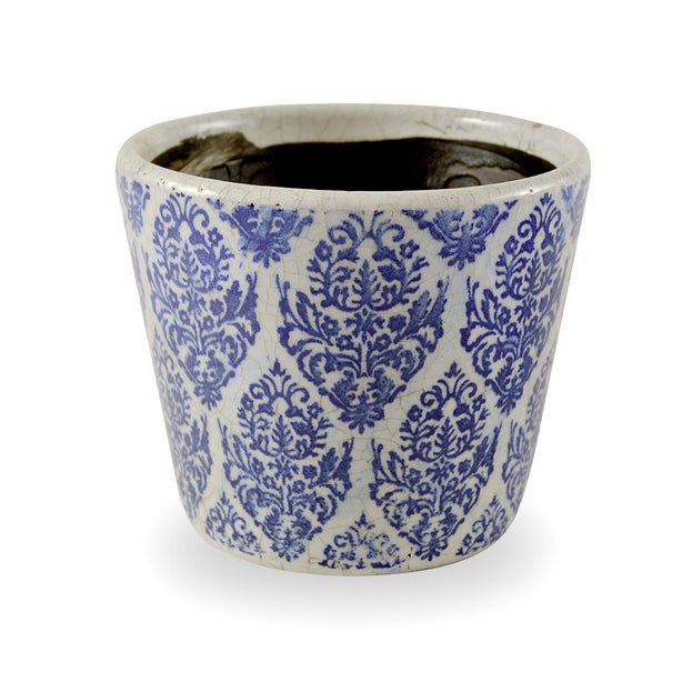 Old Delft Styled Glazed Pots (4650480336956)