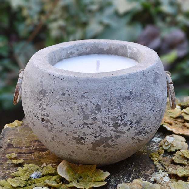 Outdoor Rustic Stone Candle (4648634351676)