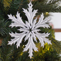 Glitter Snowflake Decorations (4649116991548)