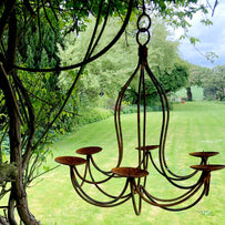 Rusted Tudor Style Chandelier (6595088777276)