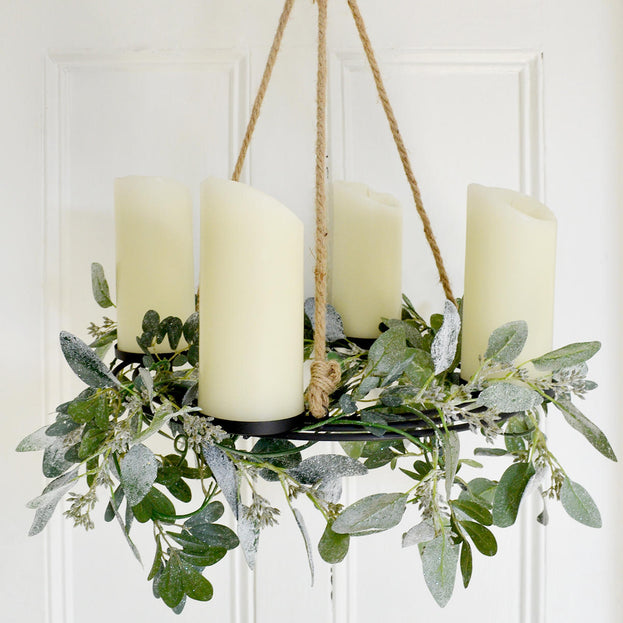 Rustic Hanging Candle Holder (6662310592572)