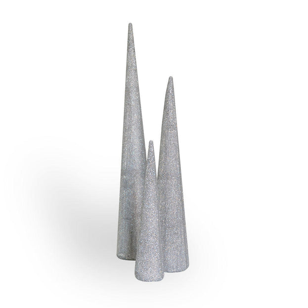 Silver Decorative Cones (4649573646396)