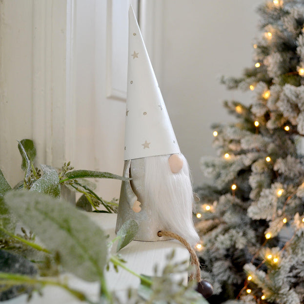 Sitting Silver Tomte Decoration (6657825898556)