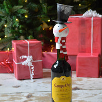 Snowman Wine Bottle Top (4649569550396)