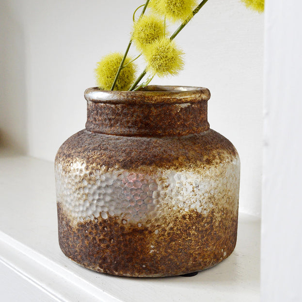Stubby Rustic Bottle Vase (4651952701500)