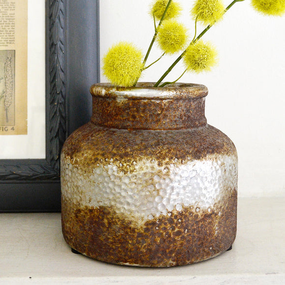 Stubby Rustic Bottle Vase (4651952701500)