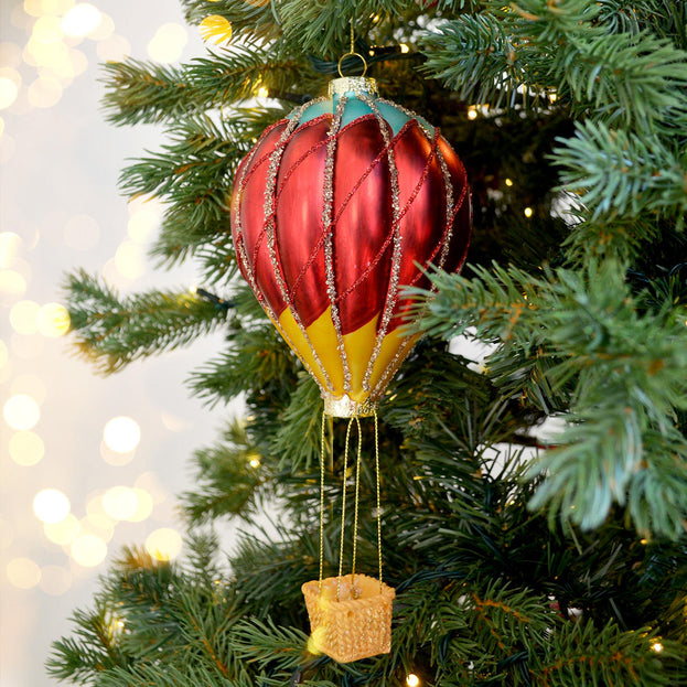 Vintage Style Glass Air Balloon Hanging Decoration (4653378895932)