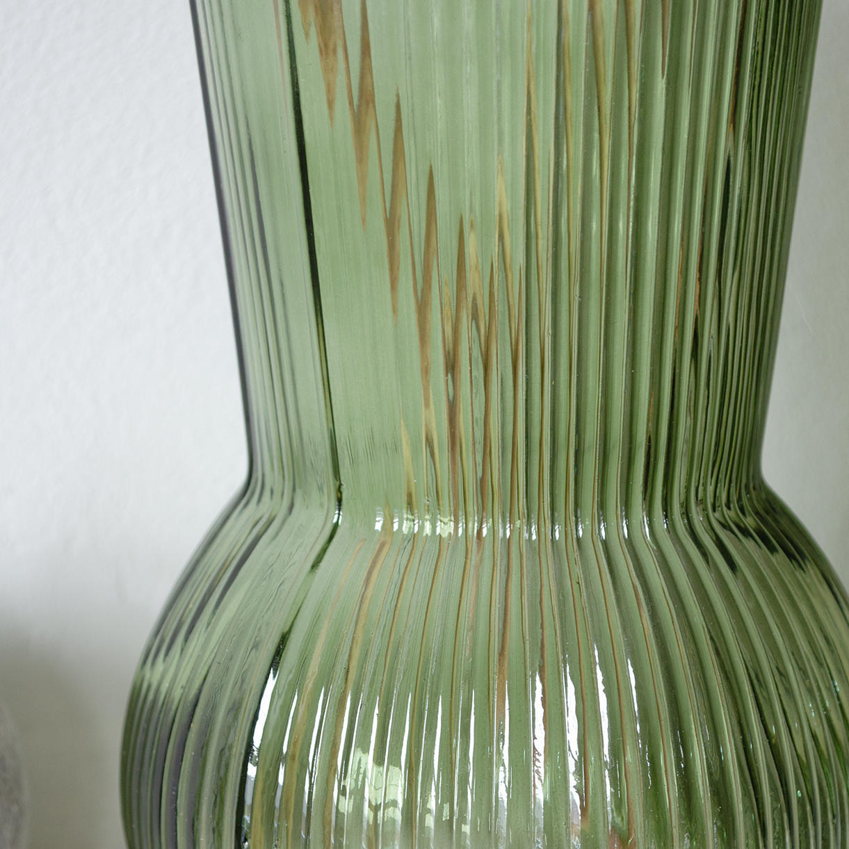 Buy Vintage Style Green Ribbed Vase — The Worm that Turned