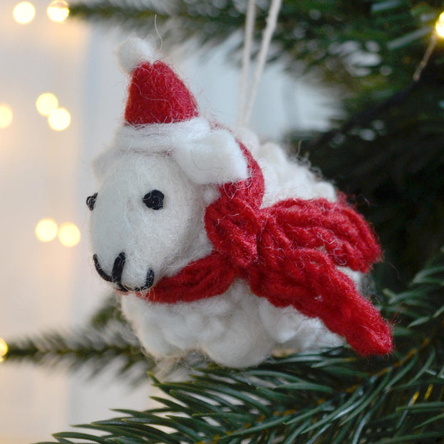 Shirley Sheep it's Christmas - Tree Decoration (4653364903996)