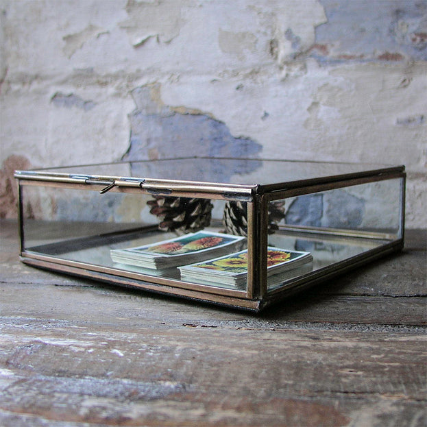 Mirrored Brass Treasure Box (4648618491964)