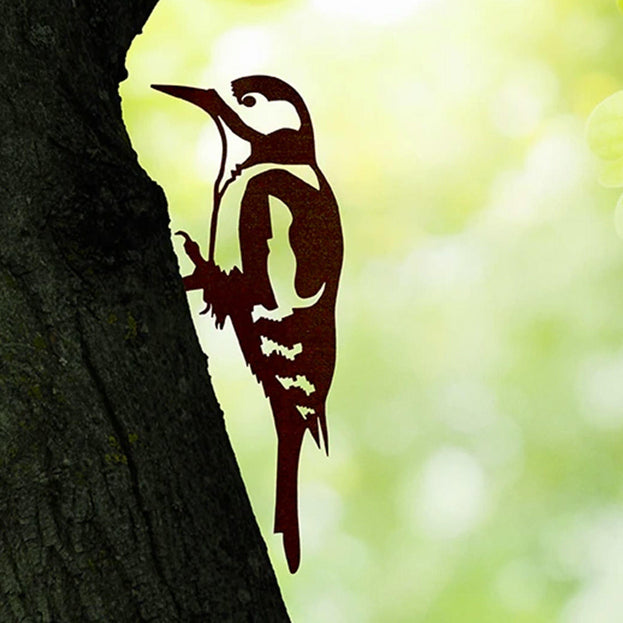 Metalbird Great Spotted Woodpecker Silhouette (6594765553724)