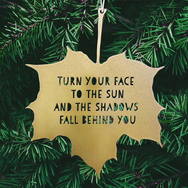 Leaf Hanging Decoration - Turn your face to the sun (7163298086972)