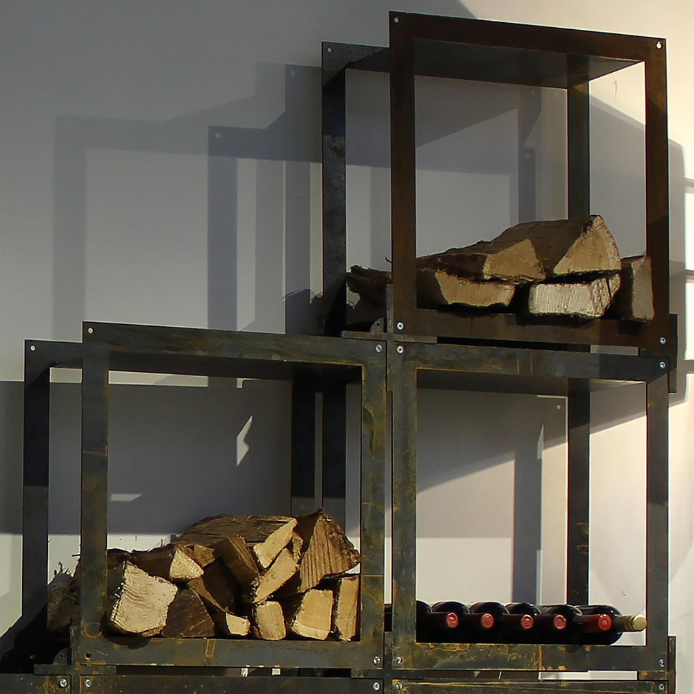 Modular Timber Storage Buy Modular Corten Storage Cube — The Worm that Turned - revitalising ...