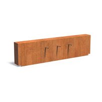 Pond Wall Fixed with 3 Spouts - Corten (7126987735100)