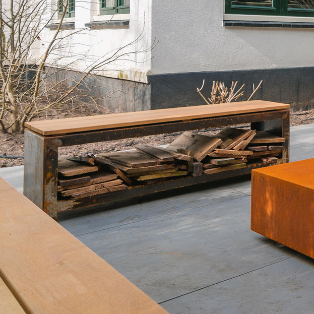 Steel Log Store Benches (4650766041148)