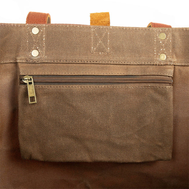 Large Waxed Canvas East West Bags (4651972231228)