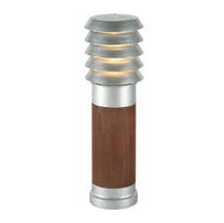 Alta Wooden Outdoor Bollard Lanterns (4648844656700)