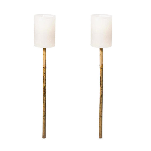Pair of Outdoor Candle Bamboo Torches (6657785954364)