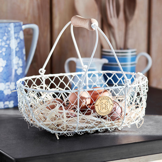 Small Cream Harvesting Basket (4650136043580)