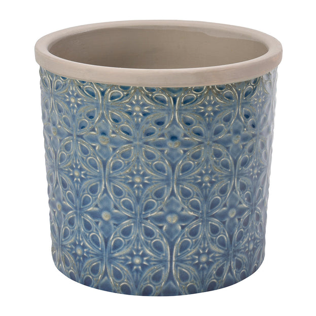 Porto Blue Moorish Plant Pot (6960226893884)