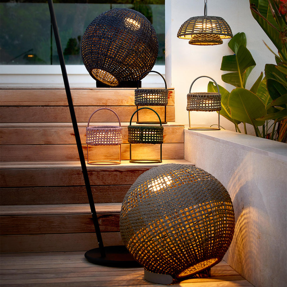 Buy Illusion Outdoor Round LED Floor Lantern — The Worm that Turned ...