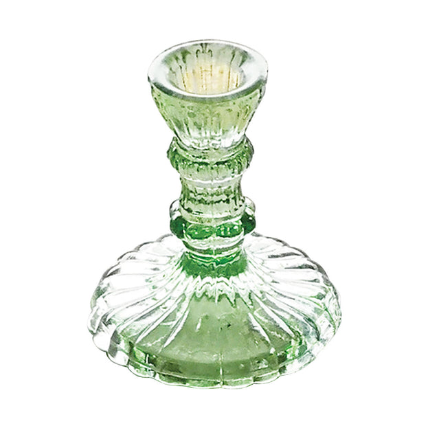 Vintage French Styled Glass Candlesticks (7207910572092)