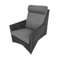 Diamond Weave Highback Outdoor Lounge Chair (4652542656572)