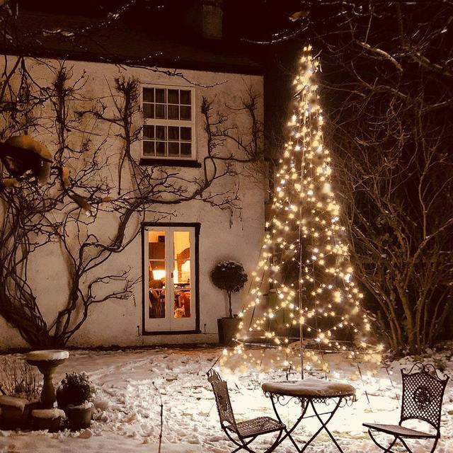 Buy Outdoor 3D Illuminated Twinkling Light Christmas Trees — The Worm ...