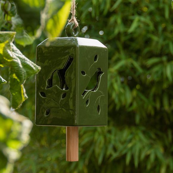Ceramic Windchimes with Bird Design