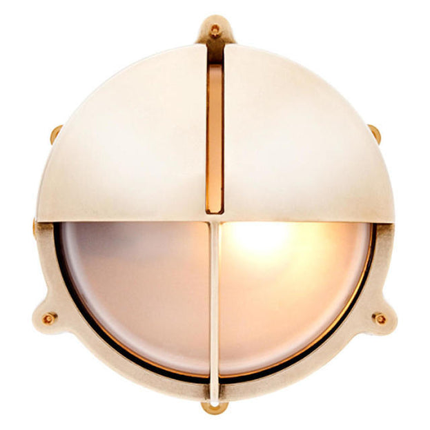 Round Bulkhead Lights with Split Shade and External Fixing Legs (4653421330492)