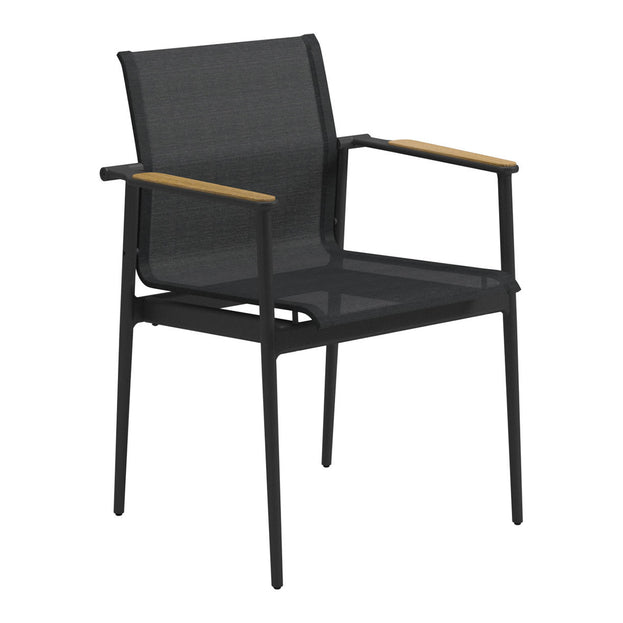 Gloster 180 Dining Chairs with Teak Arms (4734415765564)