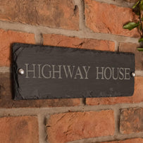 Rustic Slate One Line House Signs (4649203564604)