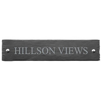 Rustic One Line Sign Image Buy Rustic Slate One Line House Signs — The Worm that Turned ...