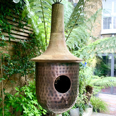 Copper & Wood Birdhouses/Feeders