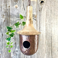Copper and Wood Birdhouse or Feeder (4650634739772)
