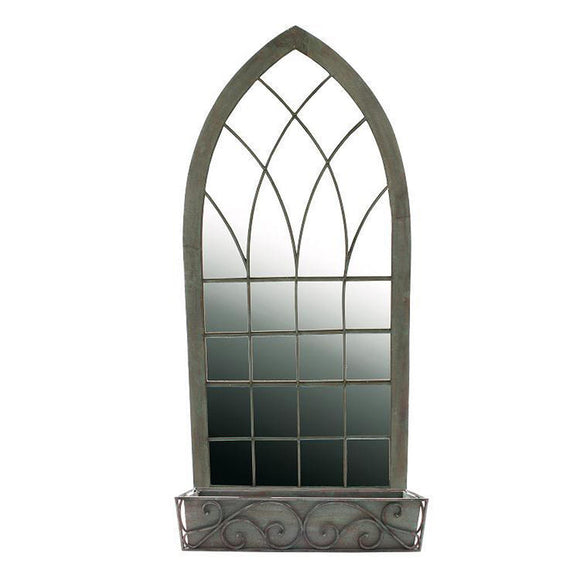 Gothic Garden Mirror with Planter (4649475276860)