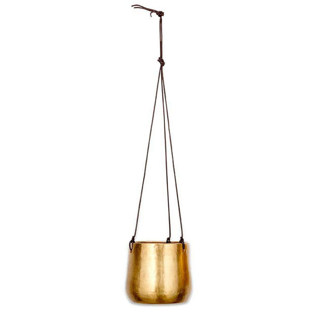 Hanging Antiqued Brass Planters (4653750779964)