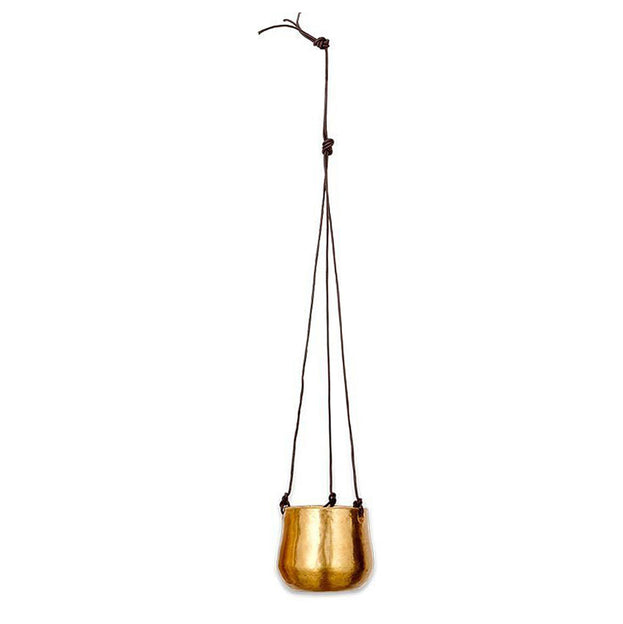 Hanging Antiqued Brass Planters (4653750779964)