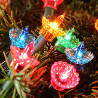 Multicolour Retro Flower Shade LED String Lights (7163724890172)