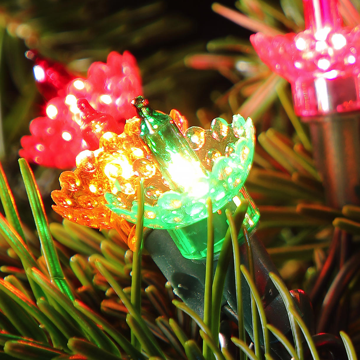 Buy Multicolour Retro Flower Shade LED String Lights — The Worm that ...