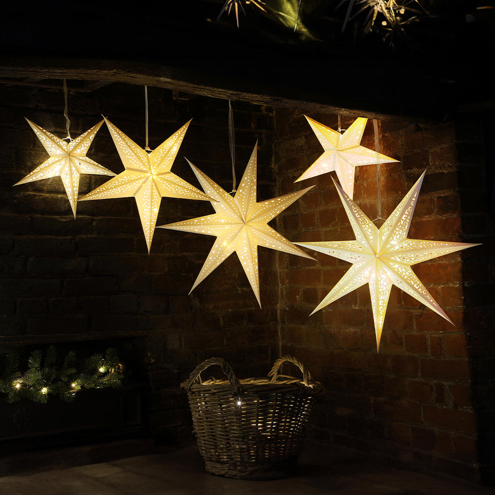 Buy Filigree Paper Star with LED Lights — The Worm that Turned ...